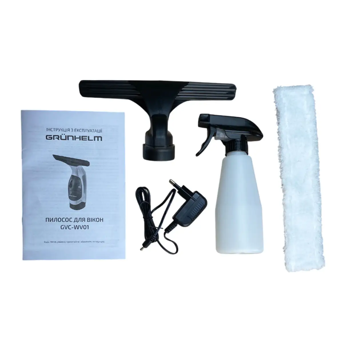 Пилосос для вікон акум. GVC-WV01 Grunhelm - Зображення 7